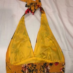 YELLOW CROP TOP
